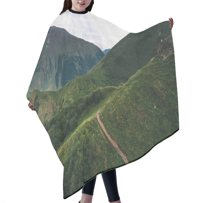 Personality  Green Georgian Mountains Hair Cutting Cape