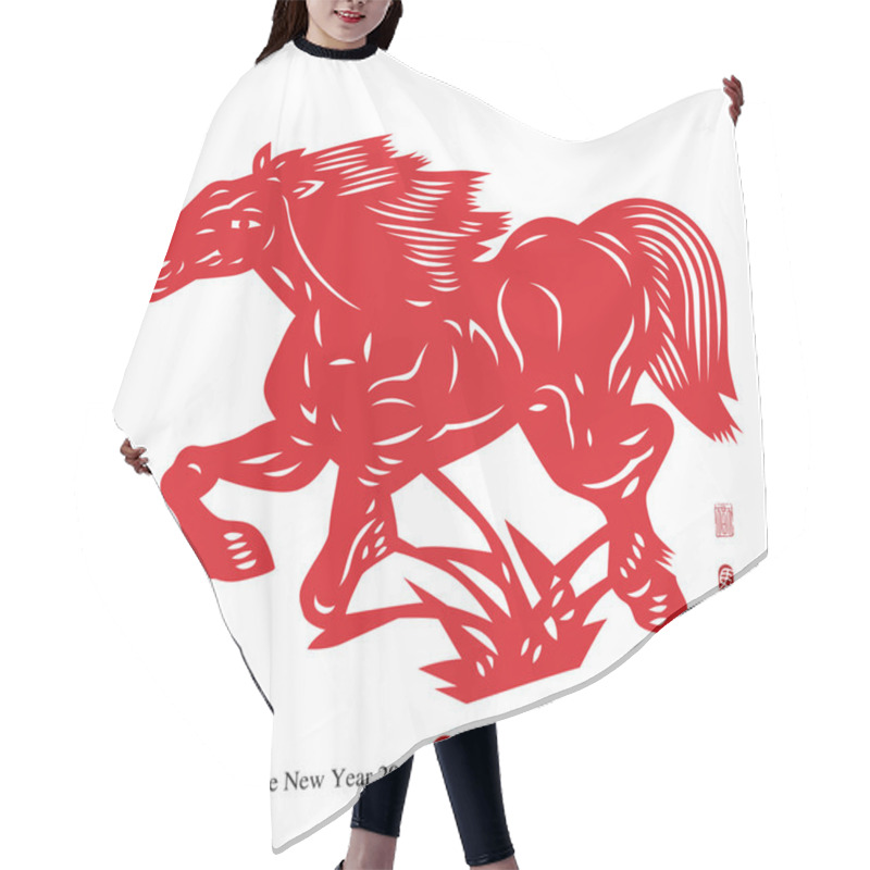 Personality  Chinese New Year Of Horse. Hair Cutting Cape