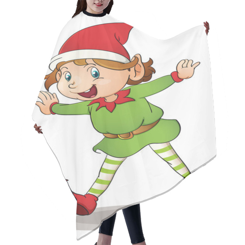 Personality  Christmas Elf Hair Cutting Cape