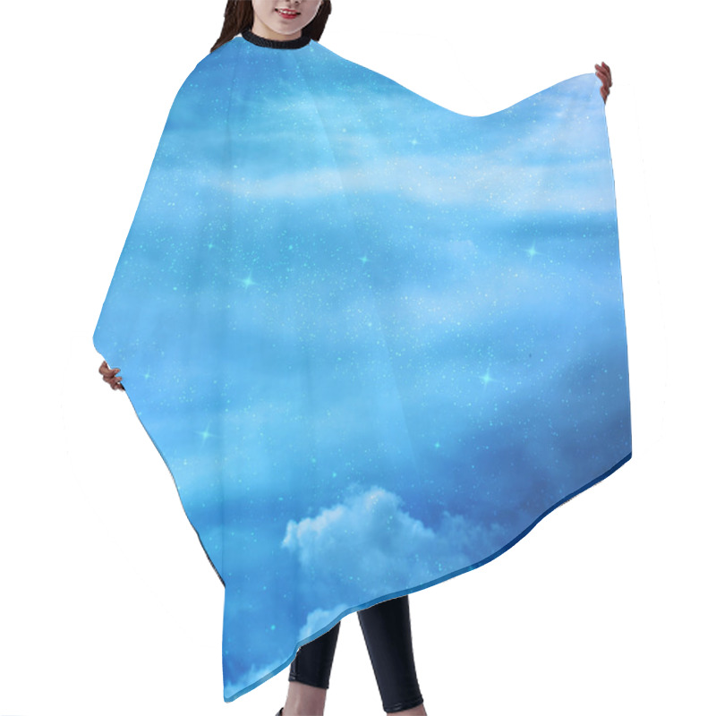 Personality  Stars And Night Sky As Background Hair Cutting Cape