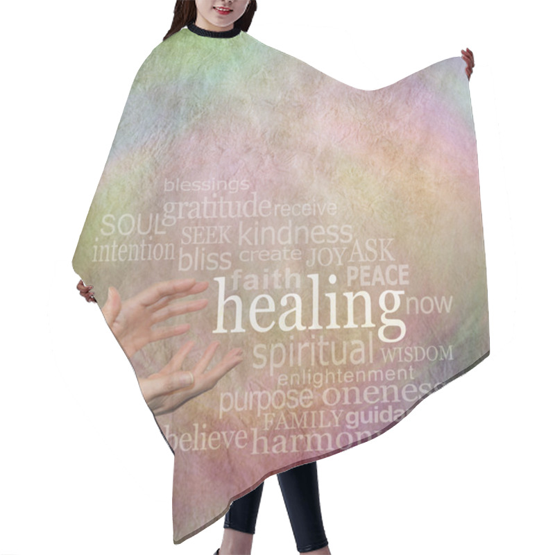 Personality  Beautiful Healing Words Hair Cutting Cape