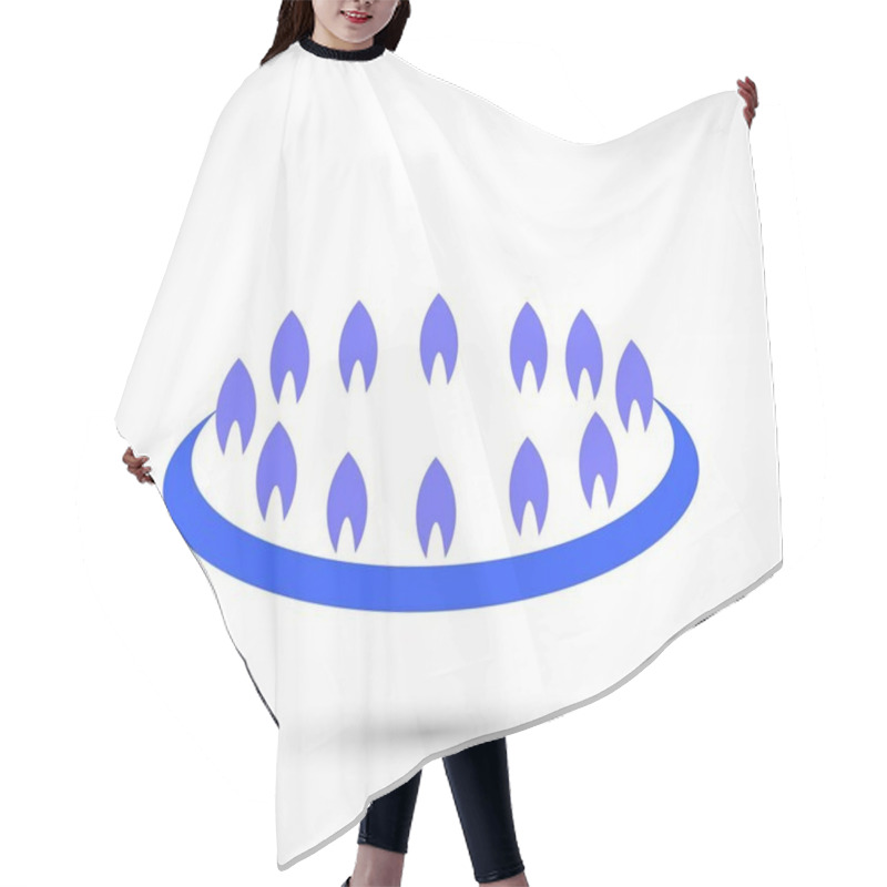 Personality  Gas Stove Icon Hair Cutting Cape