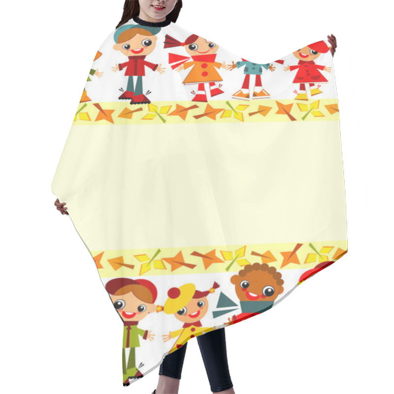 Personality  School Children's Background Hair Cutting Cape