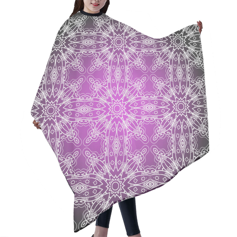 Personality  Seamless Ornamental Abstract Pattern Hair Cutting Cape