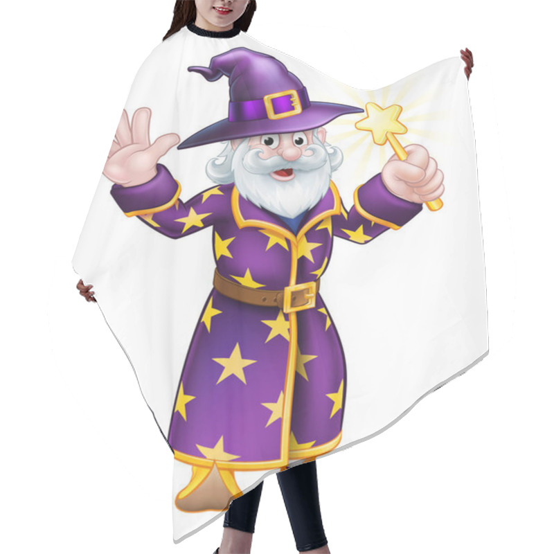 Personality  Wizard Cartoon Character Hair Cutting Cape