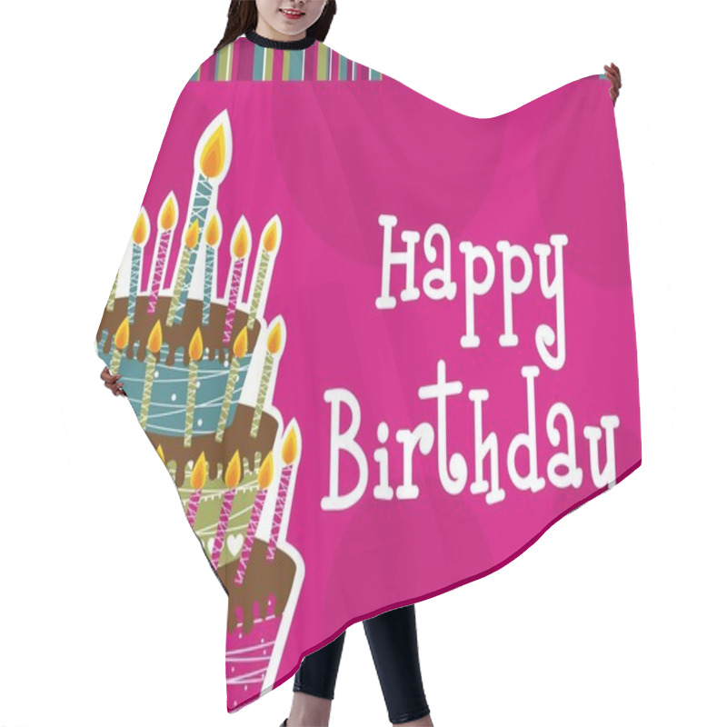 Personality  Happy Birthday Hair Cutting Cape