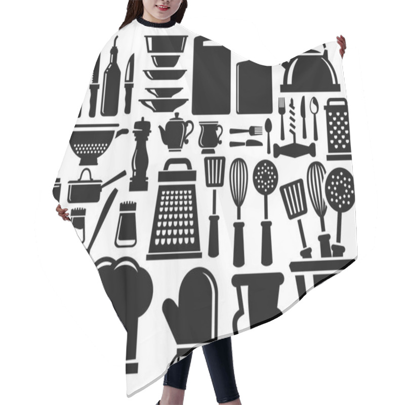 Personality  Kitchen Icons Hair Cutting Cape