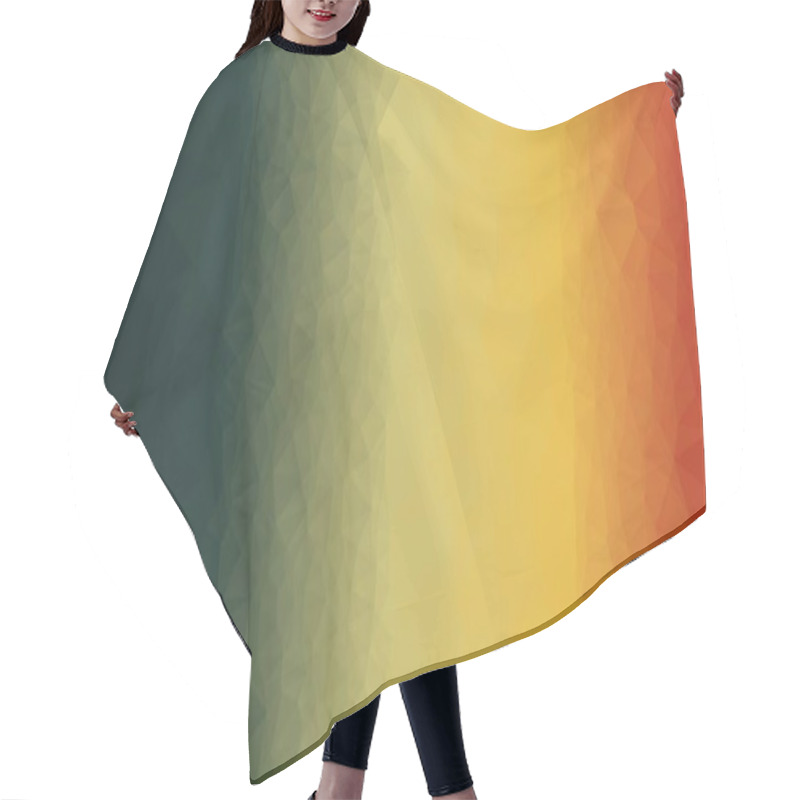 Personality  Creative Prismatic Background With Polygonal Pattern Hair Cutting Cape