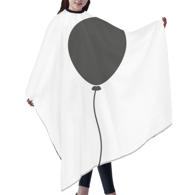 Personality  Black And White Baloon Silhouette Hair Cutting Cape