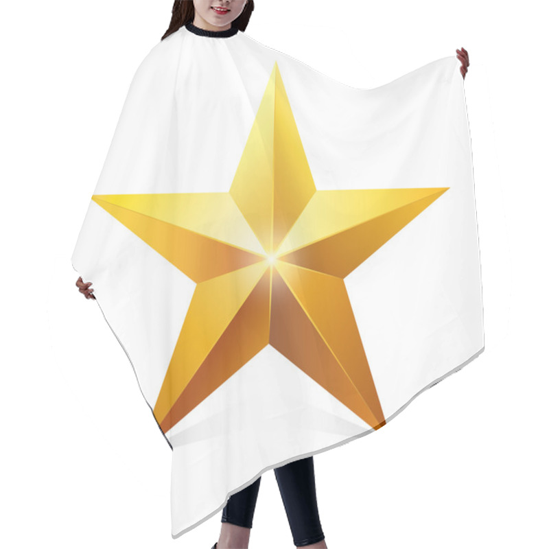 Personality  Gold Star. Hair Cutting Cape