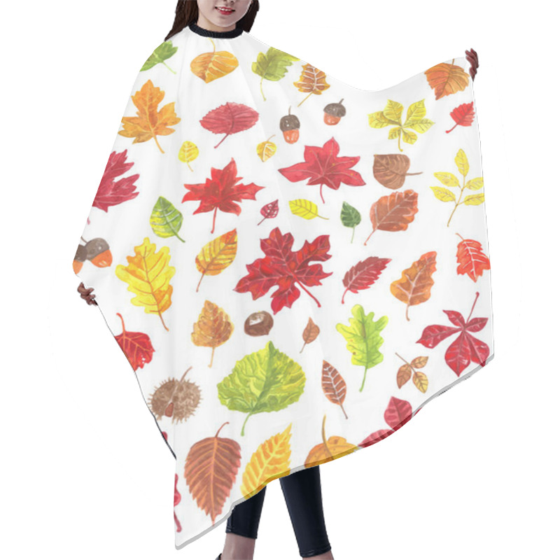 Personality  Autumn Leaves Hair Cutting Cape