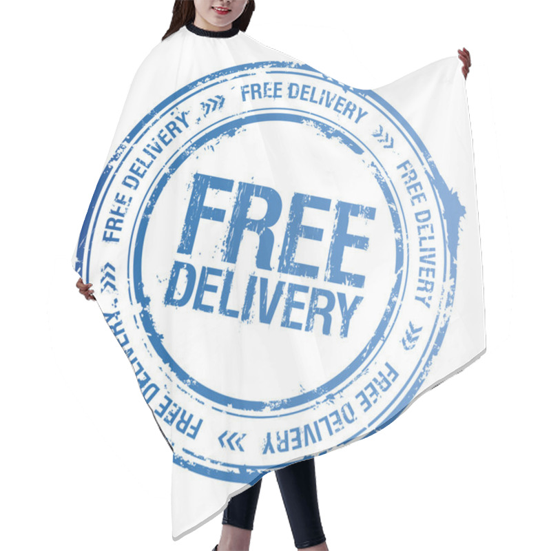 Personality  Free Delivery Stamp. Hair Cutting Cape