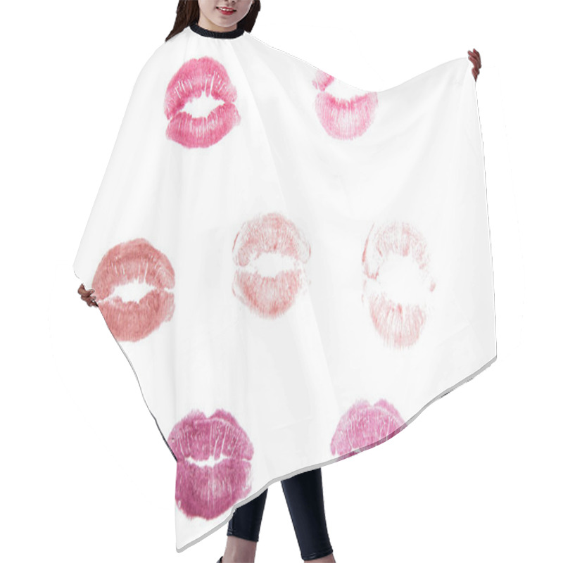 Personality  Lips With Lipstick Mark  Hair Cutting Cape