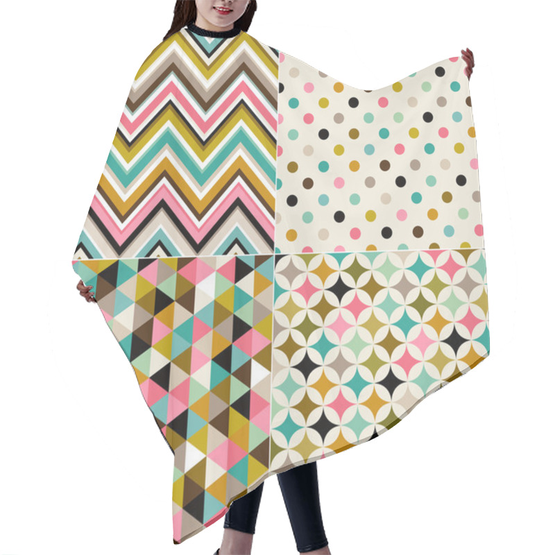 Personality  Abstract Geometric Patterns Hair Cutting Cape