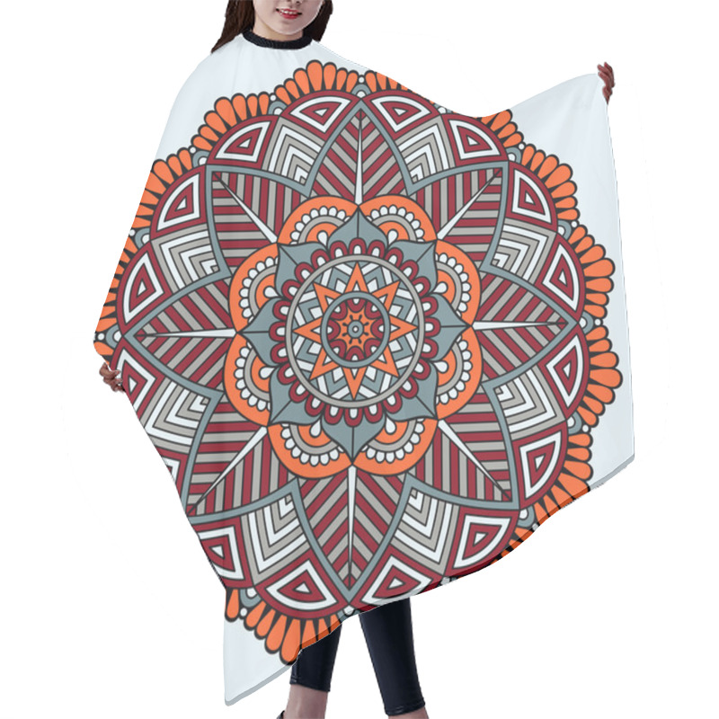 Personality  Vector Indian Mandala Hair Cutting Cape