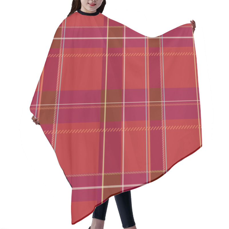 Personality  Plaid Pattern Illustration Hair Cutting Cape