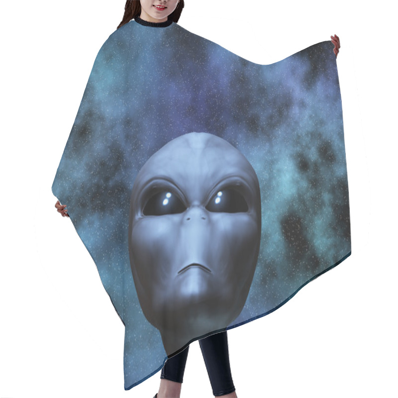 Personality  Alien Portrait With Stars Hair Cutting Cape