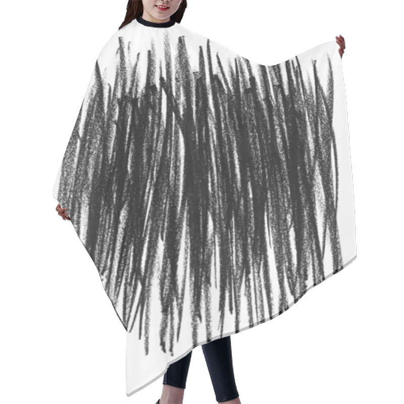 Personality  Black Rough Lines Background Hair Cutting Cape