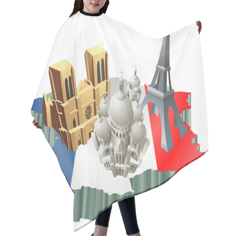 Personality  French Tourism Hair Cutting Cape