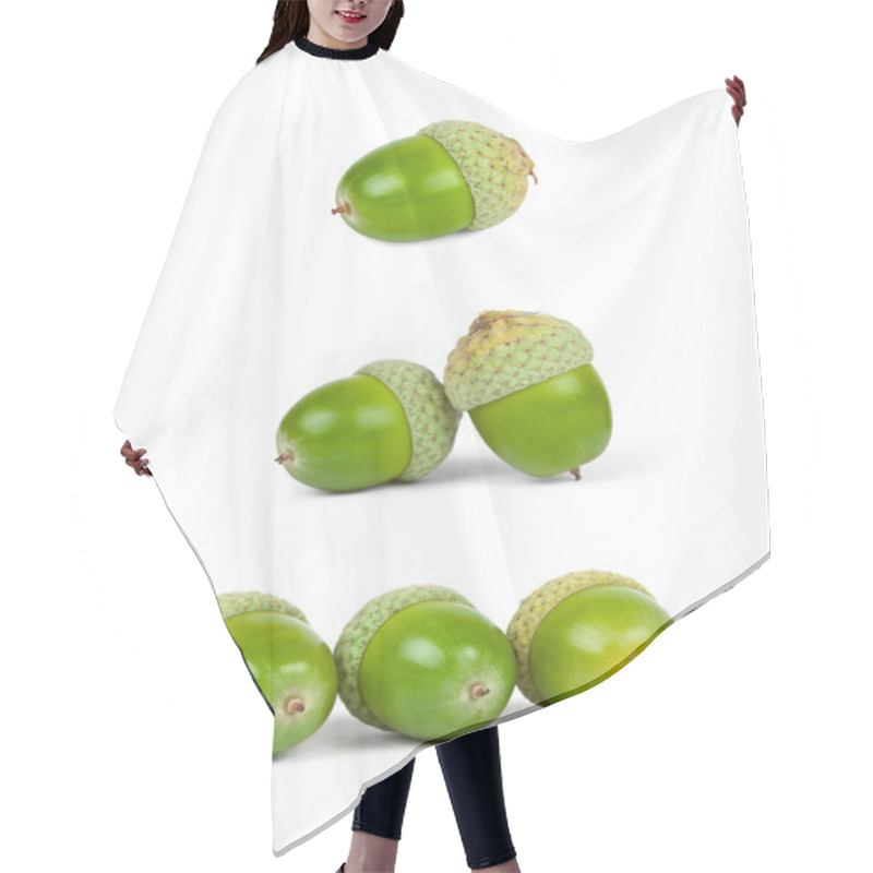 Personality  Group Of Green Acorns Hair Cutting Cape