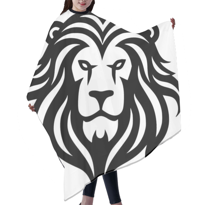 Personality  Lion - High Quality Vector Logo - Vector Illustration Ideal For T-shirt Graphic Hair Cutting Cape