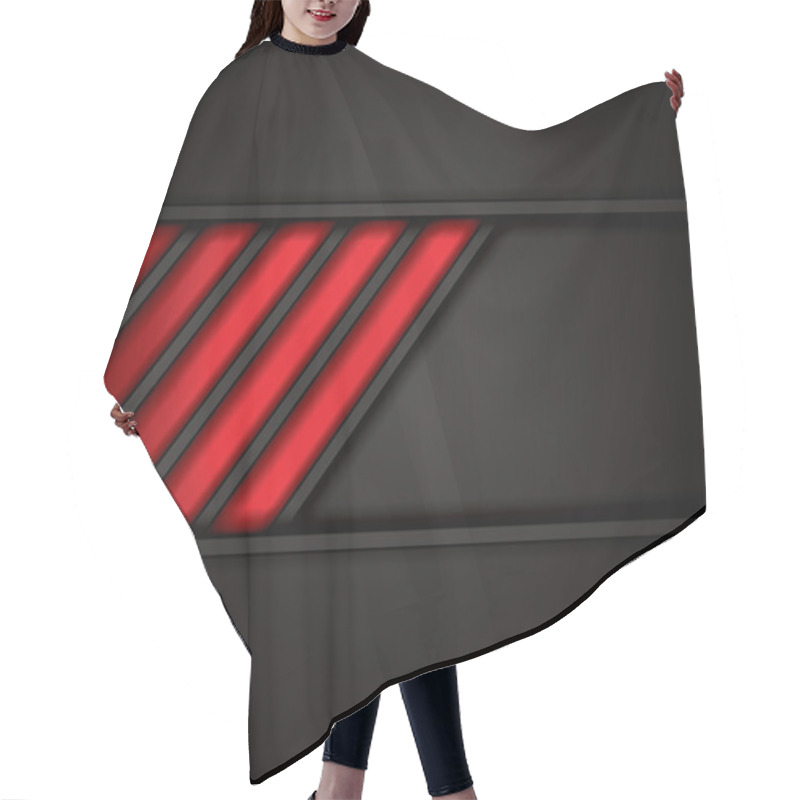 Personality  Red Abstract Background Hair Cutting Cape