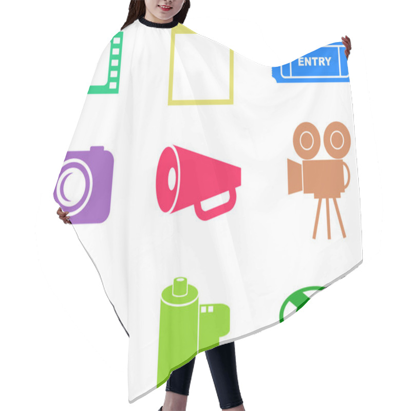 Personality  Film Shapes Cartoon Hair Cutting Cape