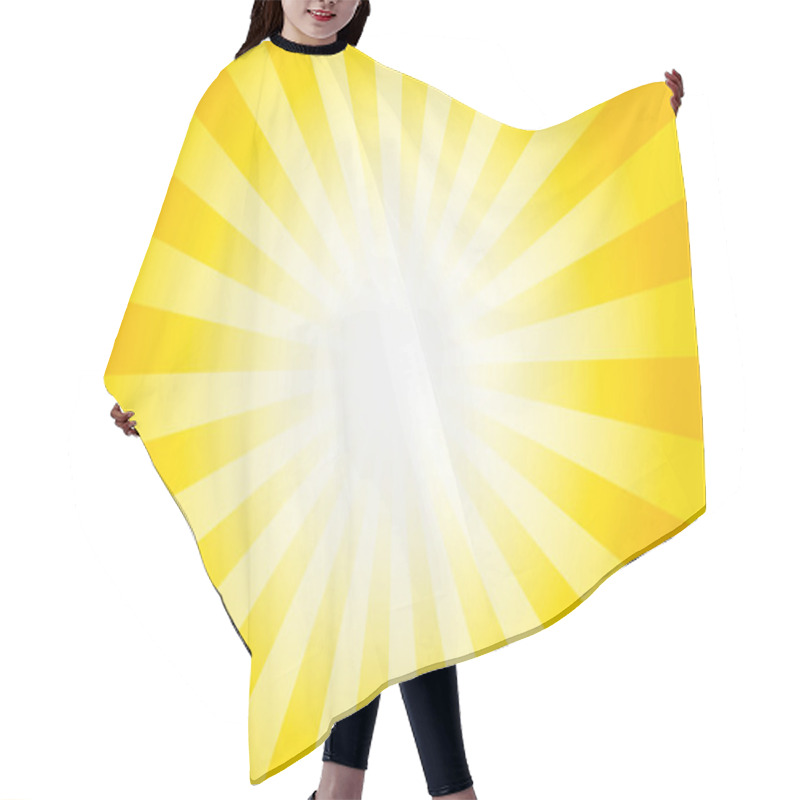 Personality  Background Material: Yellow Gradation Illustration With Concentrated Lines Hair Cutting Cape