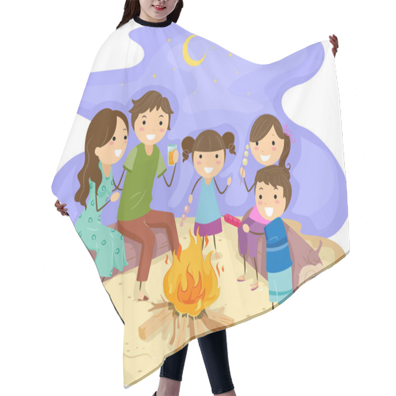 Personality  Family Bonfire Hair Cutting Cape