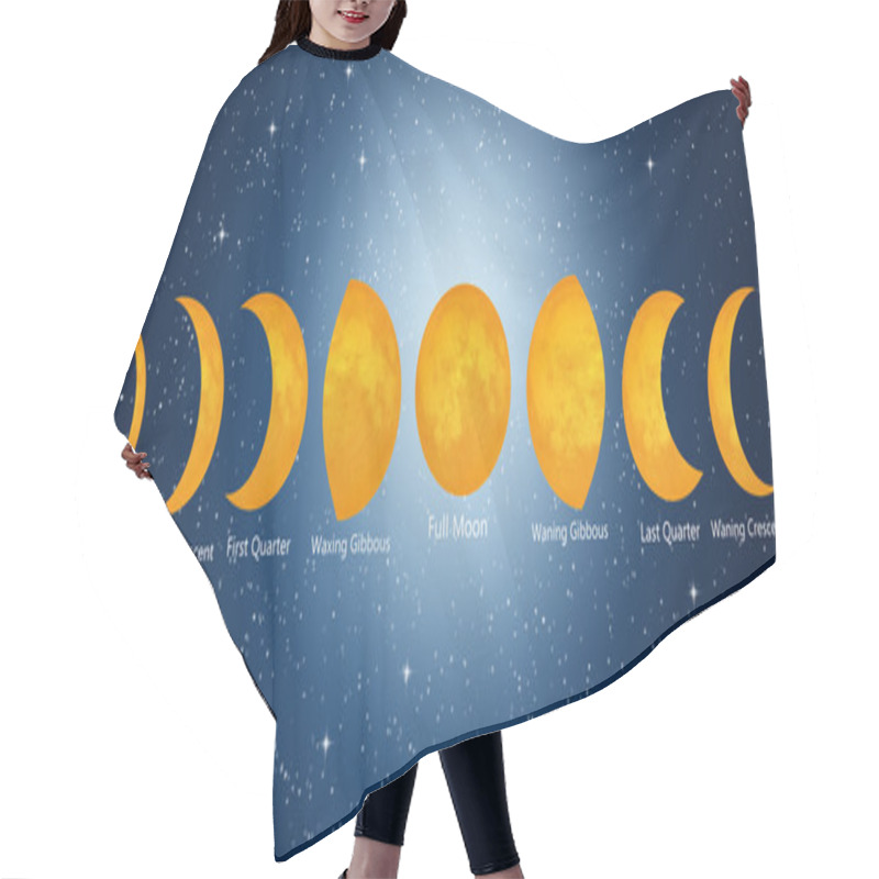 Personality  Moon Phases Hair Cutting Cape