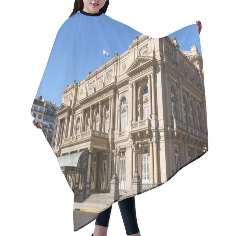 Personality  Facade Of The Teatro Colon In Buenos Aires (Argentina) Hair Cutting Cape