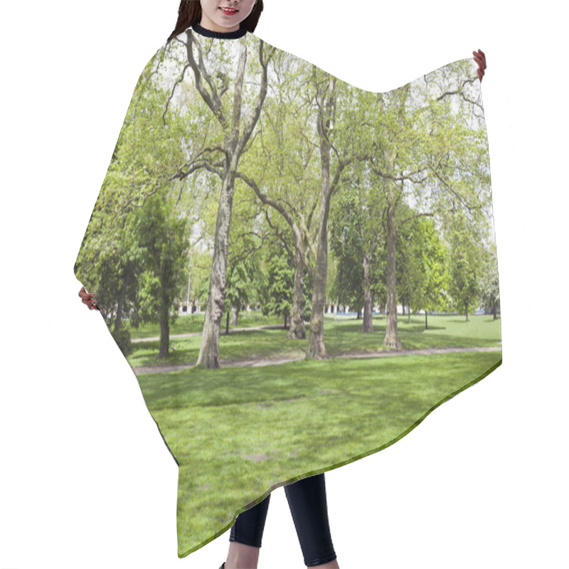 Personality  View Across Shady Grass Into Park Hair Cutting Cape