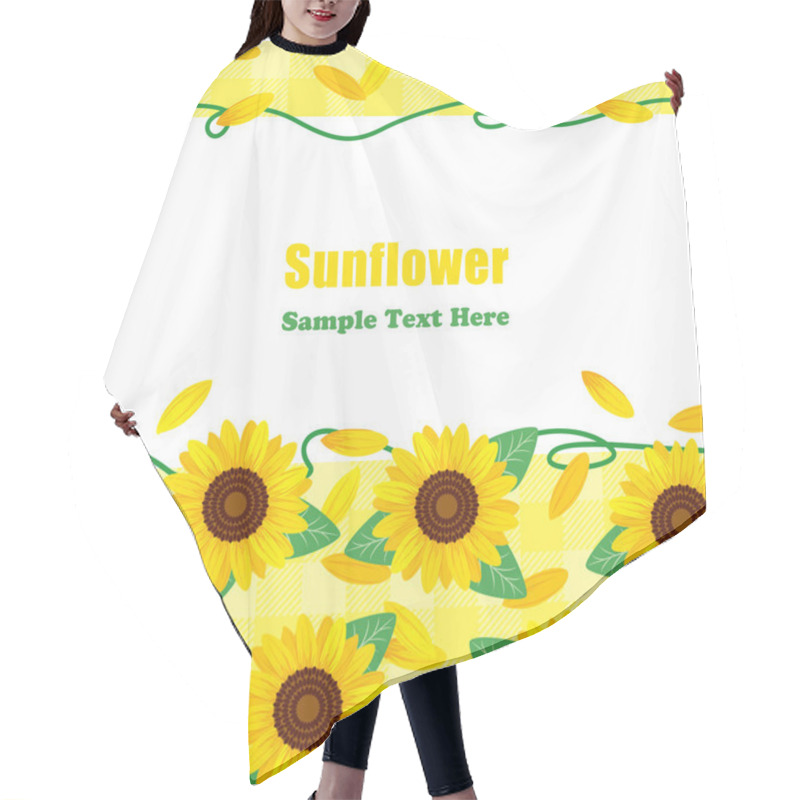 Personality  Sunflower Hair Cutting Cape