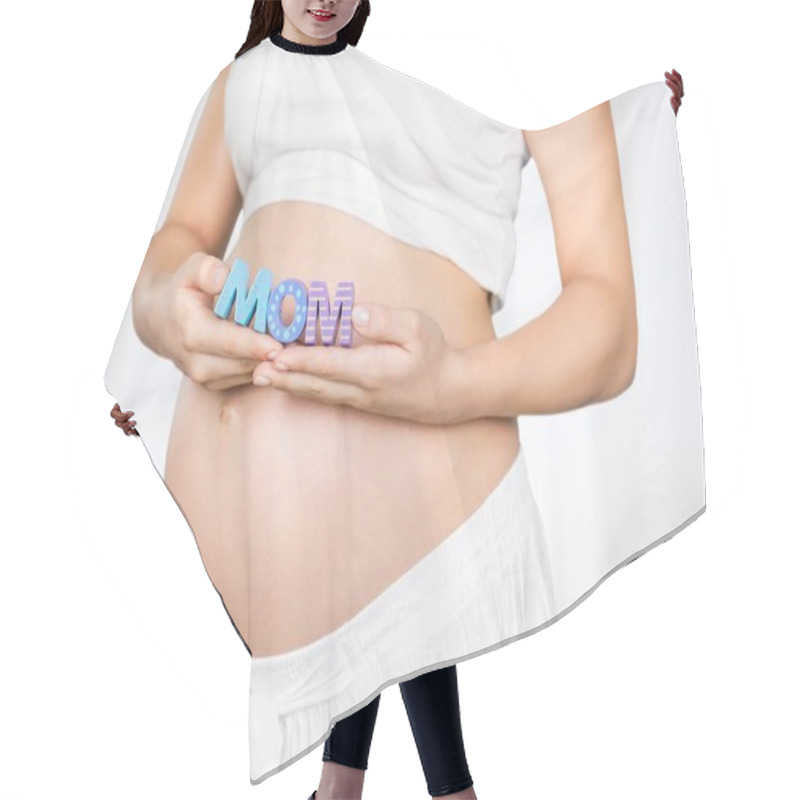 Personality  Cute Pregnant Belly Hair Cutting Cape