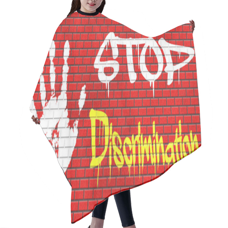 Personality  Stop Discrimination No Racism Hair Cutting Cape