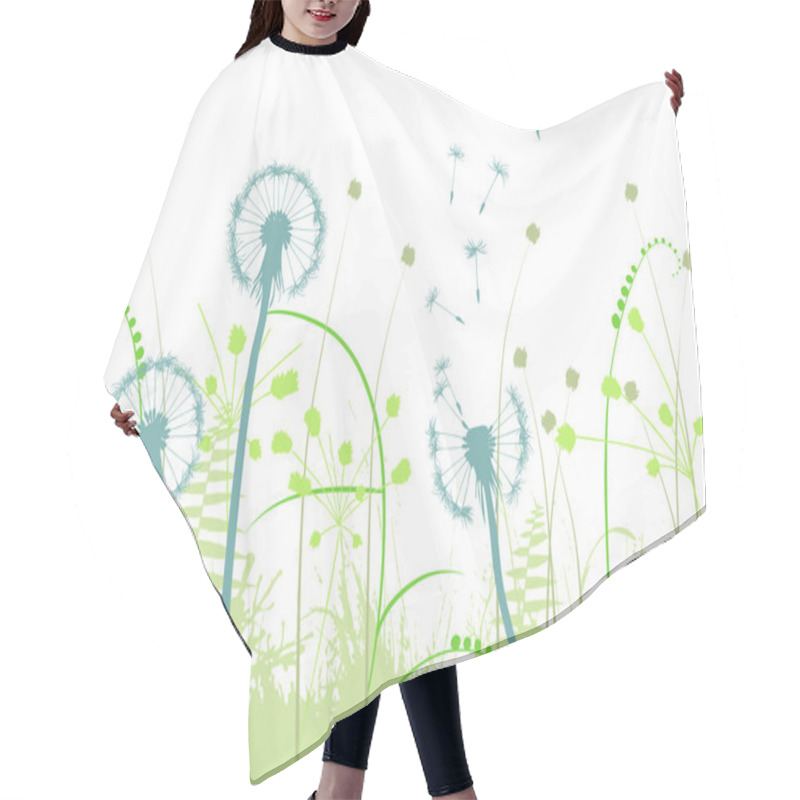 Personality  Floral Background, Low-ball Hair Cutting Cape