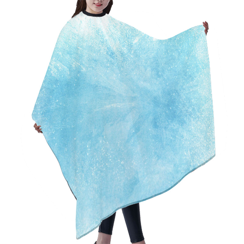 Personality  Freezing Background With Ice Texture Ice Age Hair Cutting Cape