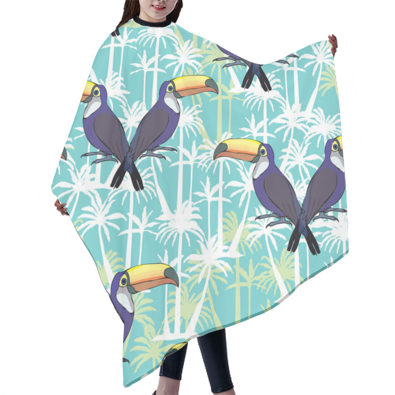 Personality  Toucan Birds Seamless Patterm Hair Cutting Cape