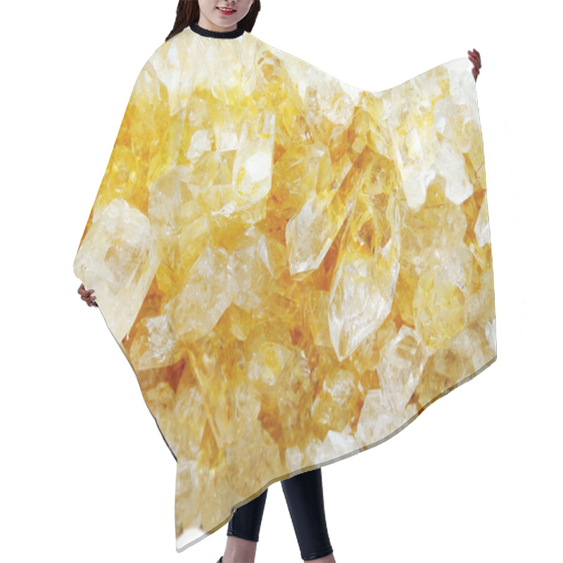 Personality  Citrine Rock Crystal Quartz Geode Geological Crystals  Hair Cutting Cape