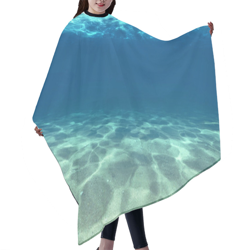 Personality  Surface Of The Sand Under Water Hair Cutting Cape