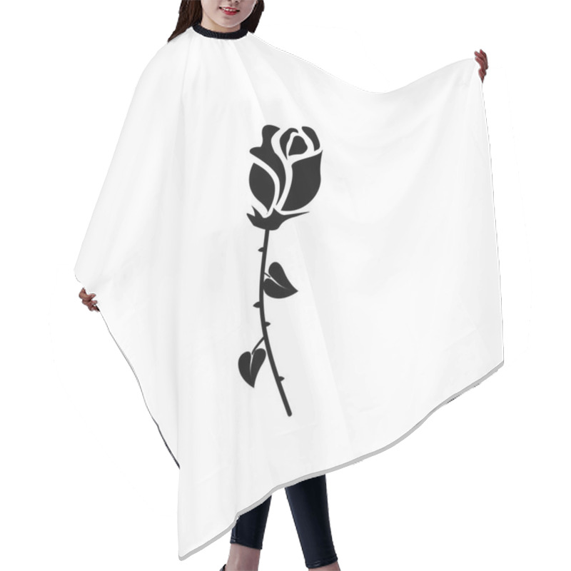 Personality  Rose Flower Icon Hair Cutting Cape