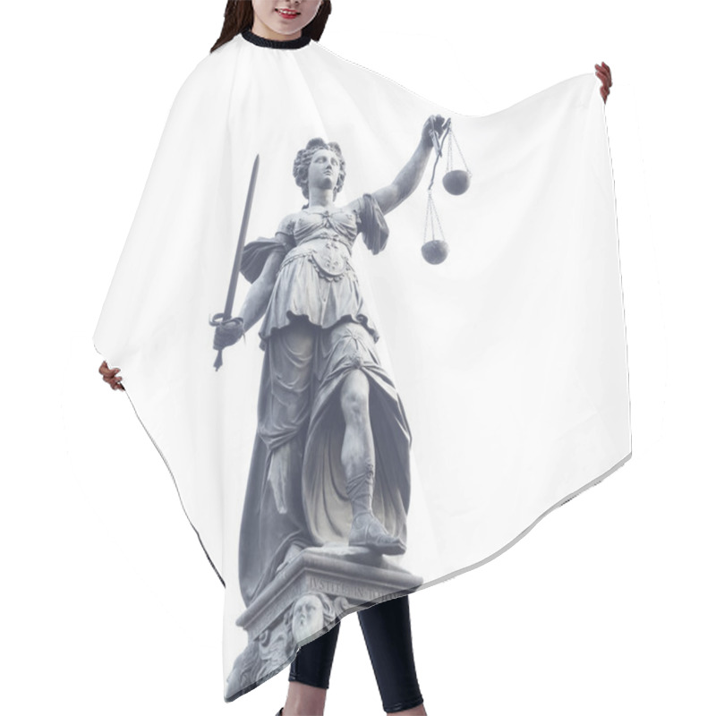 Personality  Lady Justice Statue Hair Cutting Cape