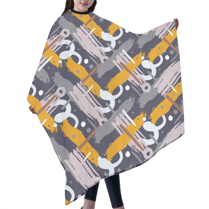 Personality  Abstract Seamless Pattern Hair Cutting Cape