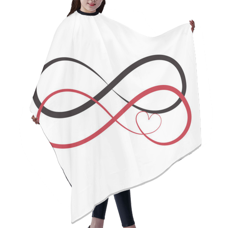 Personality  Elegant Infinity Sign, Vector Illustration Hair Cutting Cape