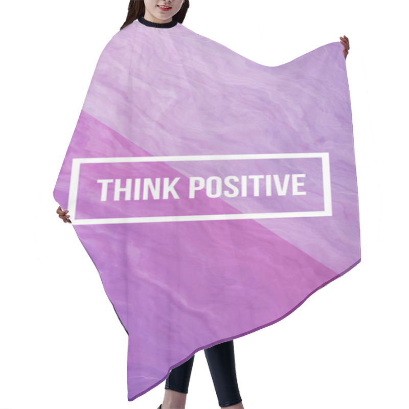 Personality   Think Positive Slogan Hair Cutting Cape