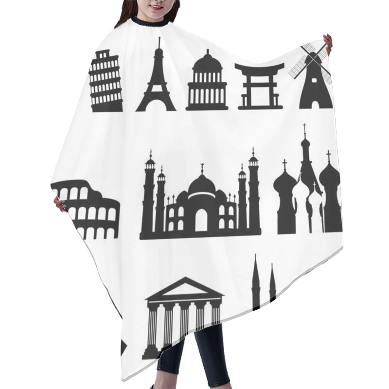 Personality  Travel Landmarks And Monuments Hair Cutting Cape