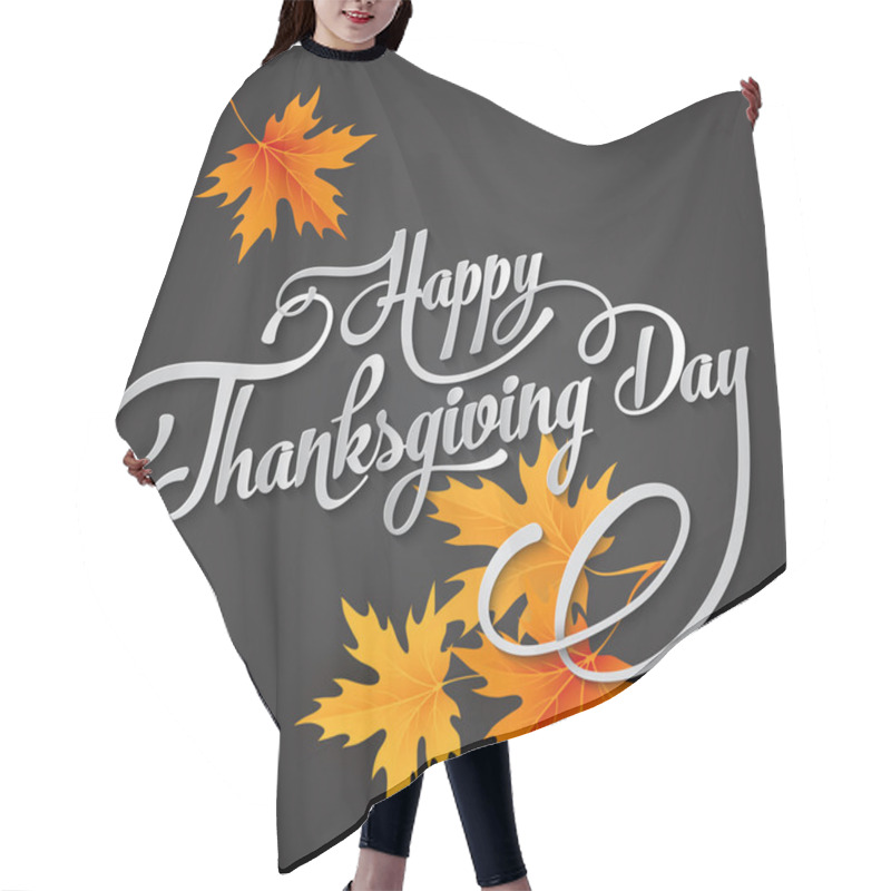 Personality  Happy Thanksgiving Day Hair Cutting Cape