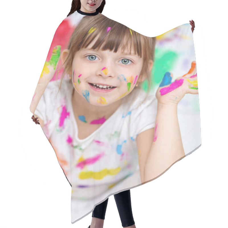 Personality  Education And Children Concept Hair Cutting Cape