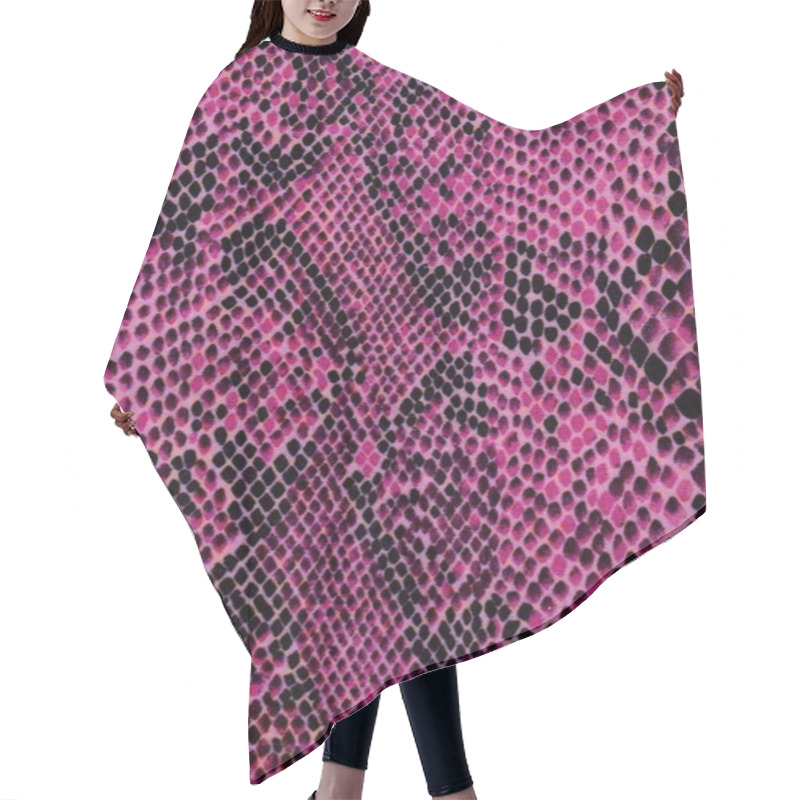 Personality  Violet Snake Skin Texture Hair Cutting Cape