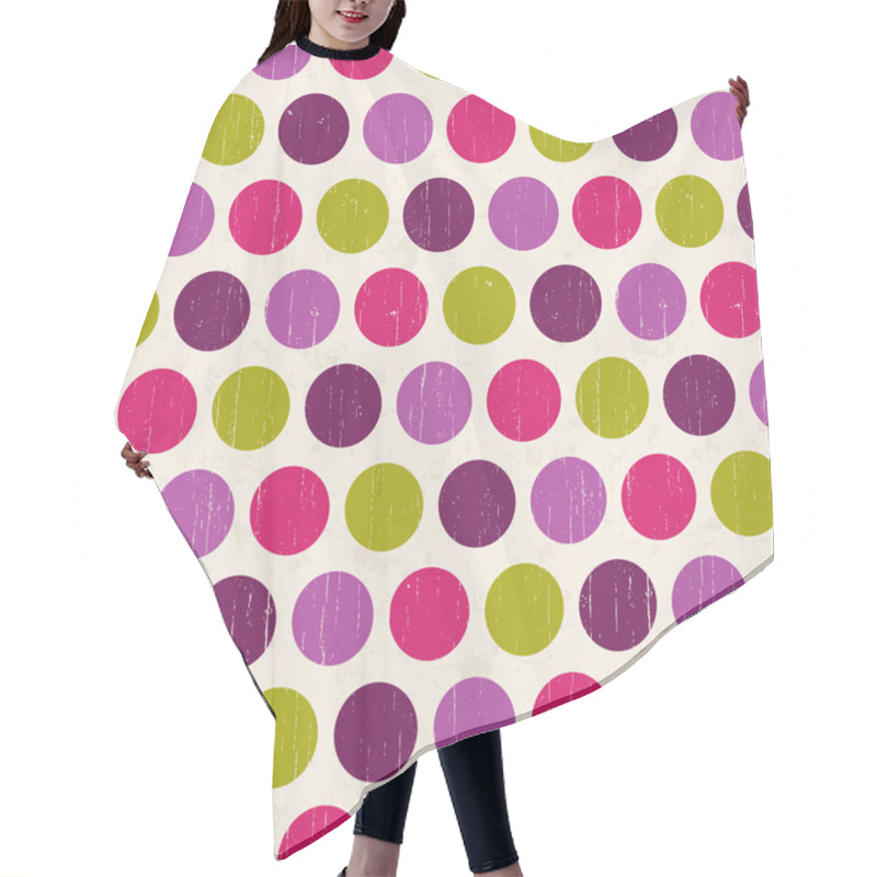 Personality  Seamless Retro Polka Background Hair Cutting Cape